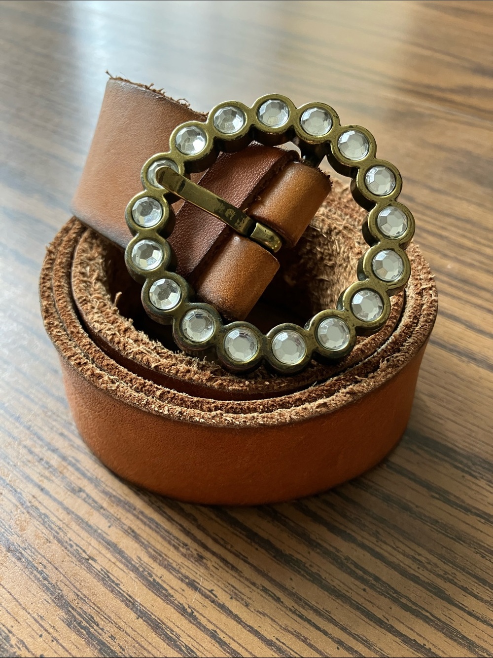 Old Navy Brown Leather Belt, XL